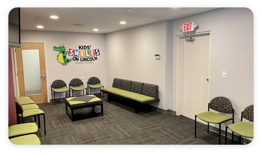 Pediatric dental office waiting room